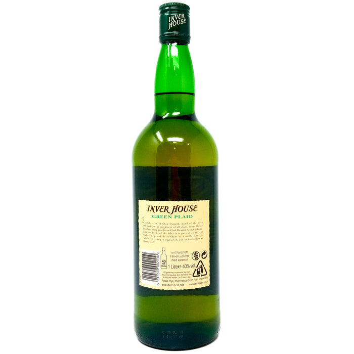 Inver House Green Plaid Blended Scotch Whisky, 1L, 40% ABV