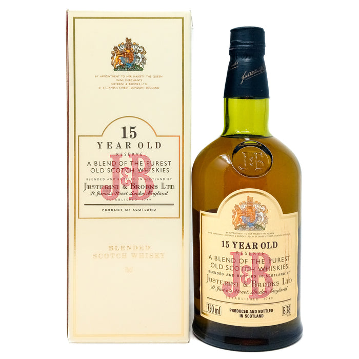 J&B 15 Year Old Blended Scotch Whisky, 75cl, 40% ABV