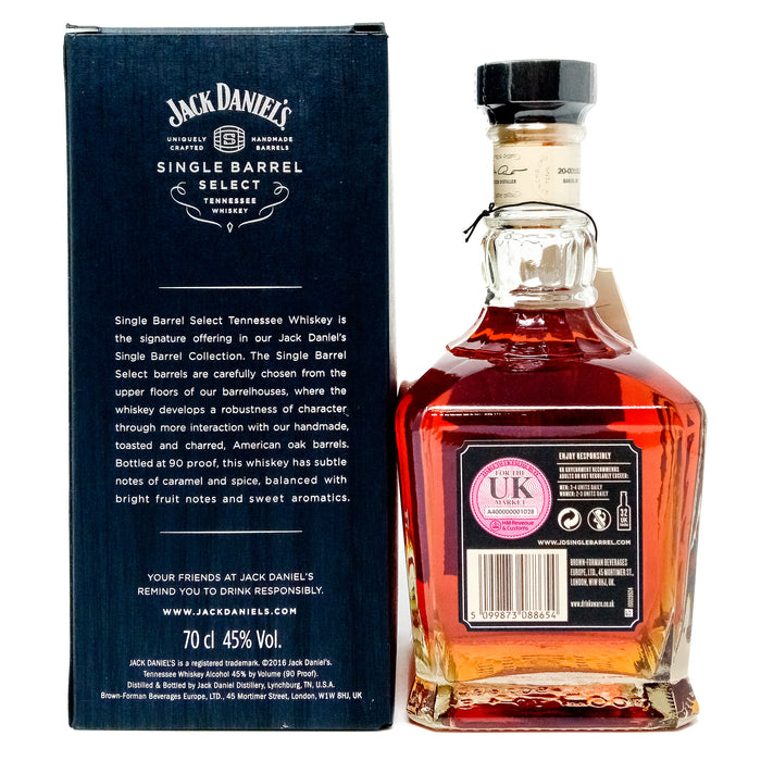 Jack Daniel's Single Barrel Select Straight Bourbon Tennessee Whiskey, 70cl, 45% ABV