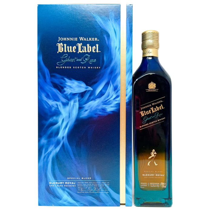 Johnnie Walker Blue Label Ghost and Rare 3rd Edition Glenury Royal Blended Scotch Whisky, 70cl, 43.8% ABV