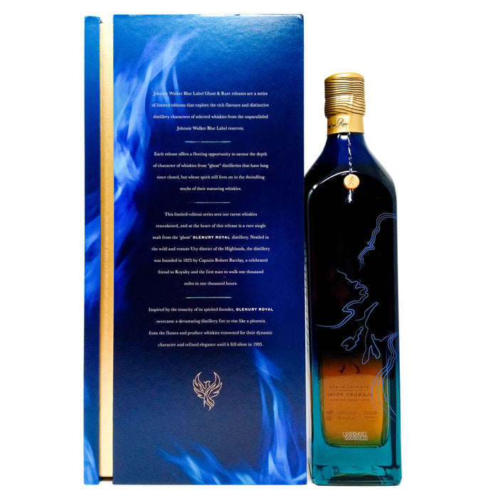 Johnnie Walker Blue Label Ghost and Rare 3rd Edition Glenury Royal Blended Scotch Whisky, 70cl, 43.8% ABV