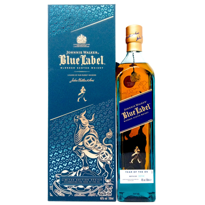 Johnnie Walker Blue Label Year of the Ox Blended Scotch Whisky, 70cl, 40% ABV.