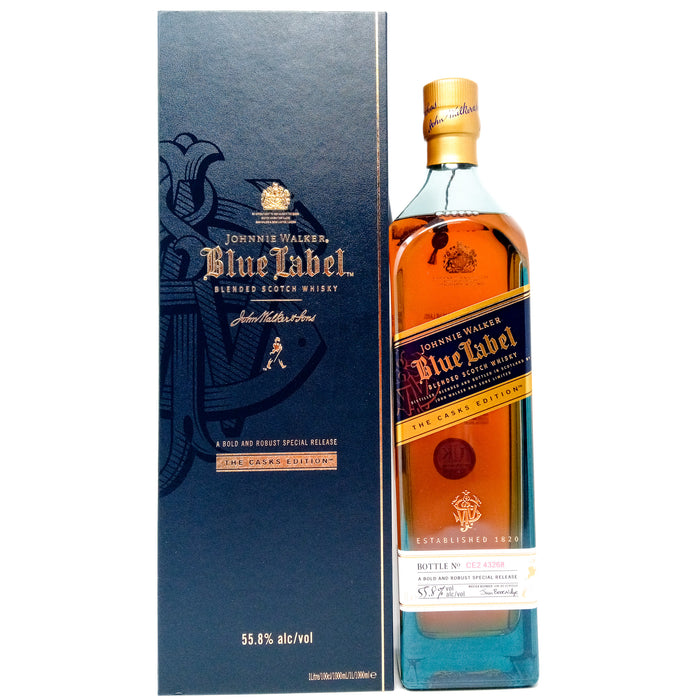 Johnnie Walker Blue Label The Casks Edition Blended Scotch Whisky, 1L, 55.8% ABV