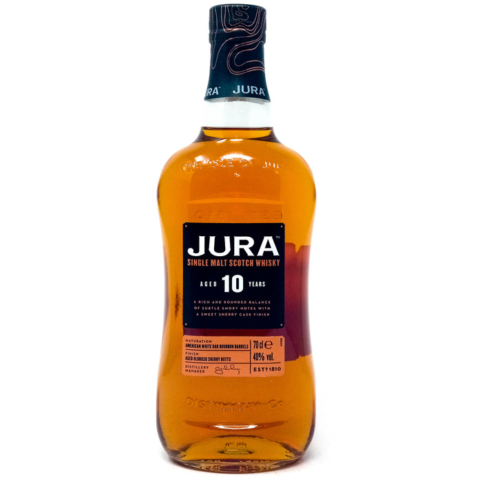 Jura 10 Year Old Single Malt Scotch Whisky, 70cl, 40% ABV