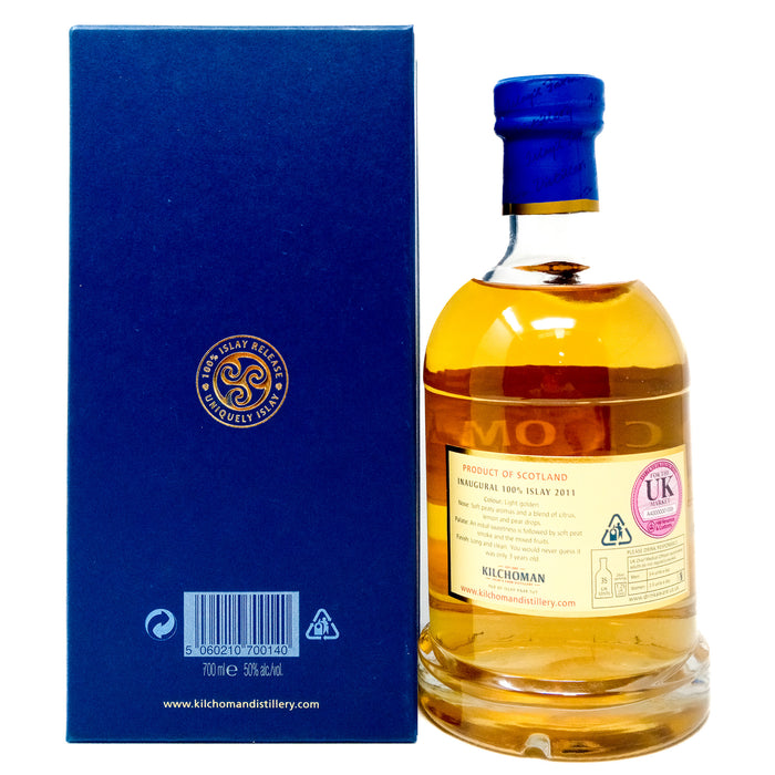 Kilchoman 100% Islay Inaugural Release Single Malt Scotch Whisky, 70cl, 50% ABV