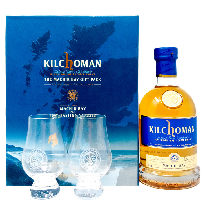 Kilchoman Machir Bay Gift Pack Single Malt Scotch Whisky, 70cl, 46% ABV