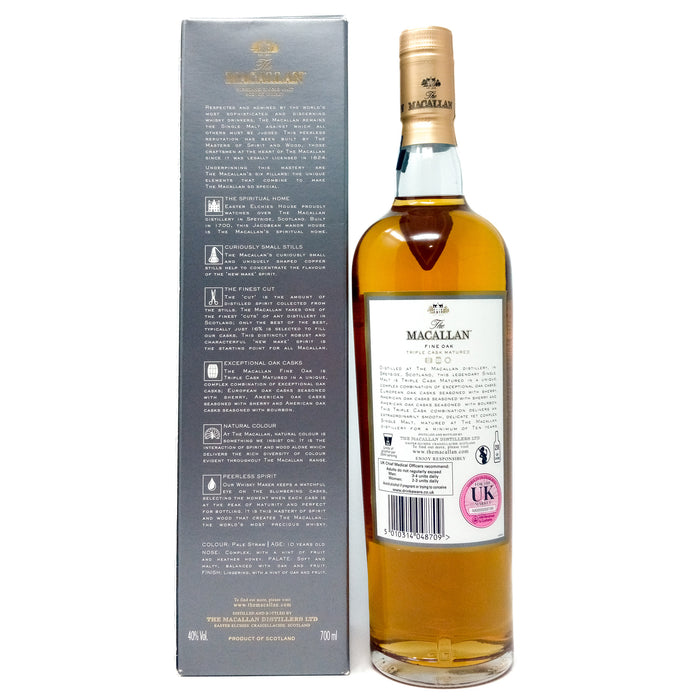 Macallan 10 Year Old Fine Oak Single Malt Scotch Whisky, 70cl, 40% ABV