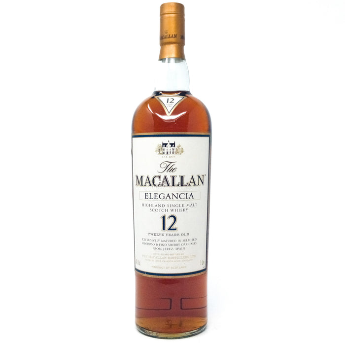 Macallan 12 Year Old Elegancia Single Malt Scotch Whisky, 1L, 40% ABV