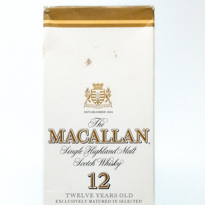 Macallan 12 Year Old Sherry Wood Single Malt Scotch Whisky, 1L, 40% ABV