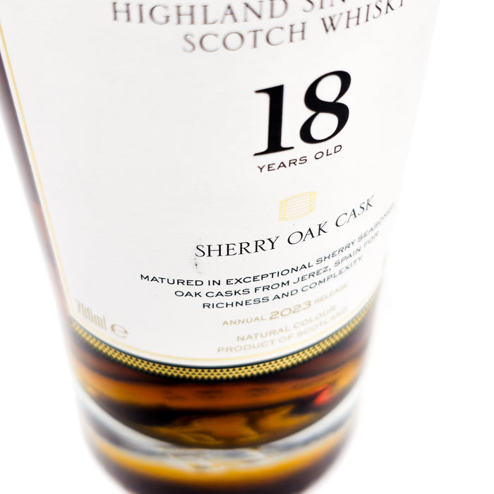 Macallan 18 Year Old Sherry Oak 2023 Release Single Malt Scotch Whisky, 70cl, 43% ABV