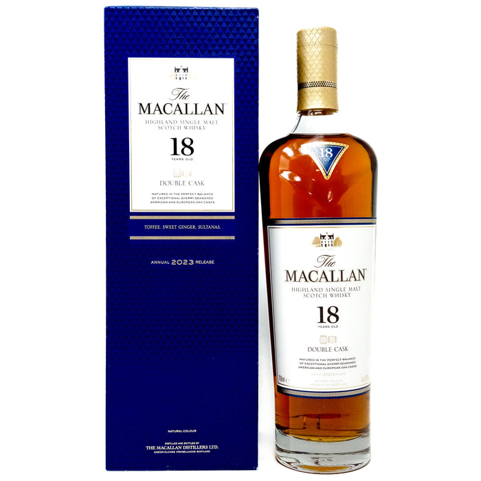 Macallan 18 Year Old Double Cask 2023 Single Malt Scotch Whisky, 70cl, 43% ABV