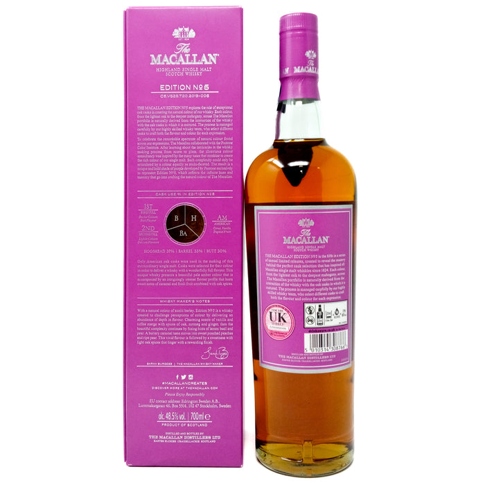 Macallan Edition No.5 Single Malt Scotch Whisky, 70cl, 48.5% ABV