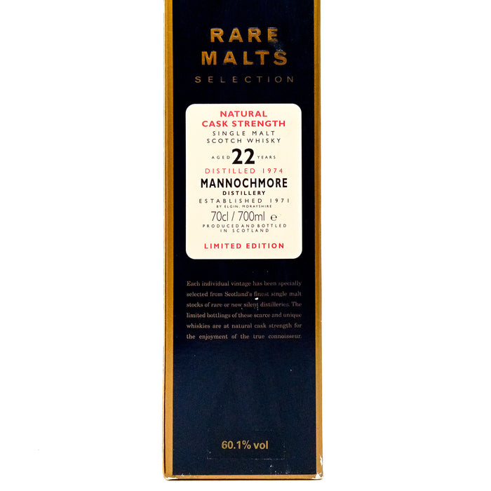 Mannochmore 22 Year Old 1974 Rare Malts Single Malt Scotch Whisky, 70cl, 60.1% ABV