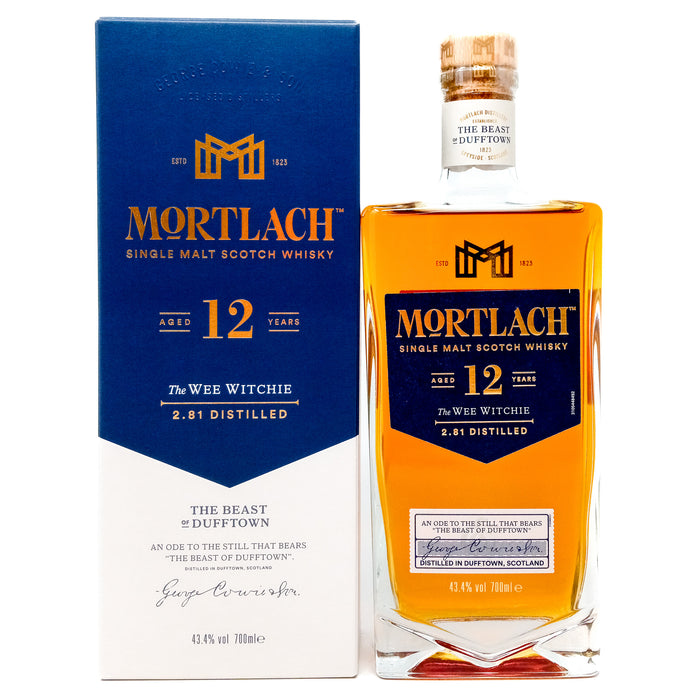 Mortlach 12 Year Old The Wee Witchie Single Malt Scotch Whisky, 70cl, 43.4% ABV