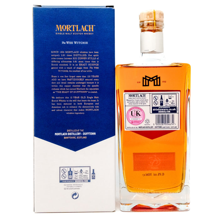 Mortlach 12 Year Old The Wee Witchie Single Malt Scotch Whisky, 70cl, 43.4% ABV