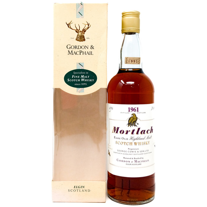 Mortlach 1961 Gordon & MacPhail Distillery Label Single Malt Scotch Whisky, 70cl, 40% ABV