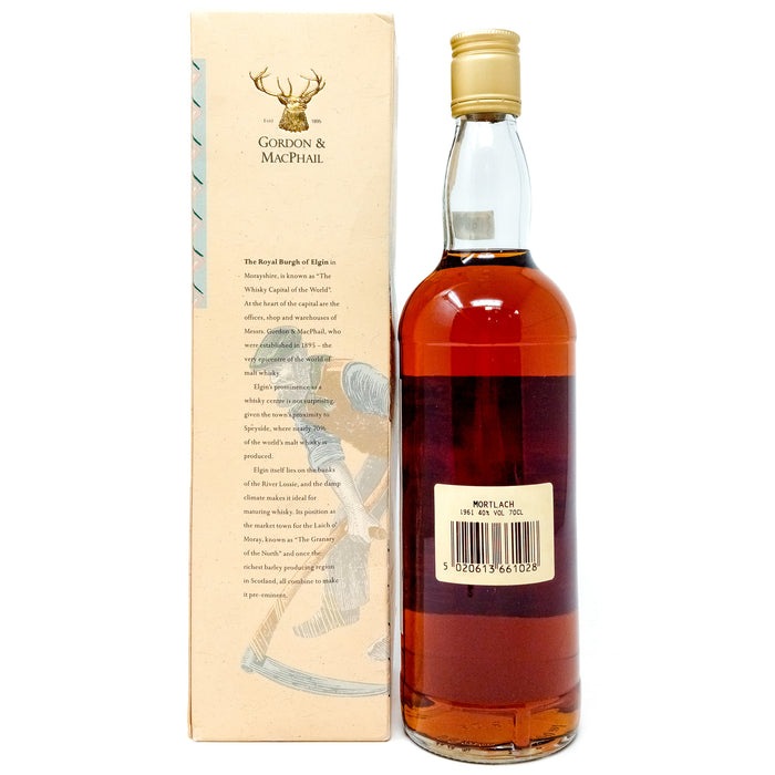 Mortlach 1961 Gordon & MacPhail Distillery Label Single Malt Scotch Whisky, 70cl, 40% ABV