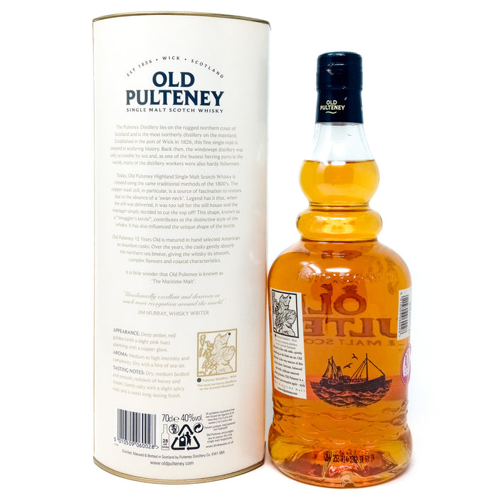 Old Pulteney 12 Year Old Single Malt Scotch Whisky, 70cl, 40% ABV