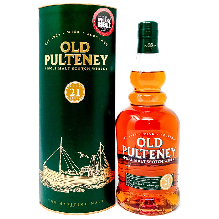 Old Pulteney 21 Year Old Single Malt Scotch Whisky, 70cl, 46% ABV