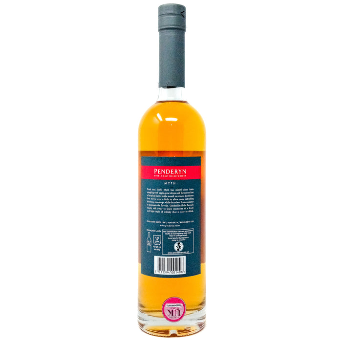 Penderyn Myth Single Malt Welsh Whisky, 70cl, 41% ABV