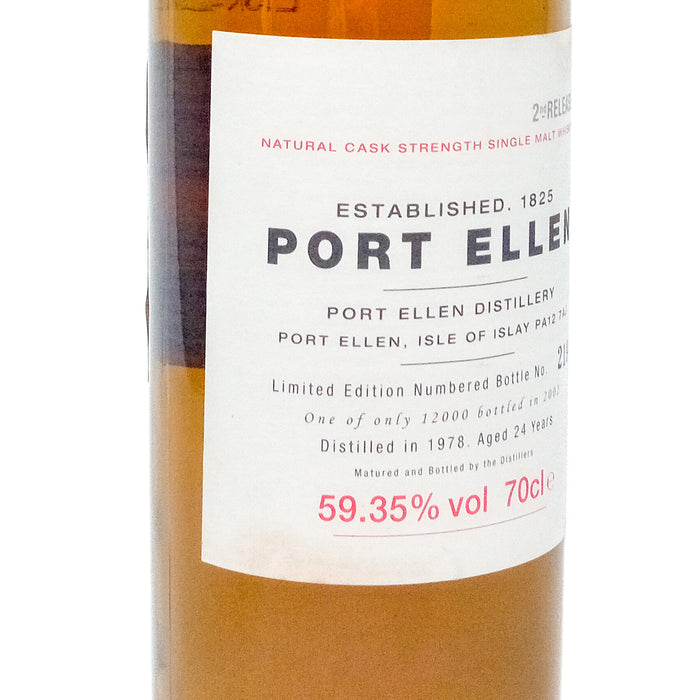 Port Ellen 1978 24 Year Old 2nd Release Single Malt Scotch Whisky, 70cl, 59.35% ABV