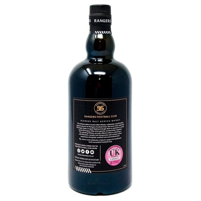 Rangers 55 Champions Limited Edition Blended Malt Scotch Whisky, 70cl, 46% ABV