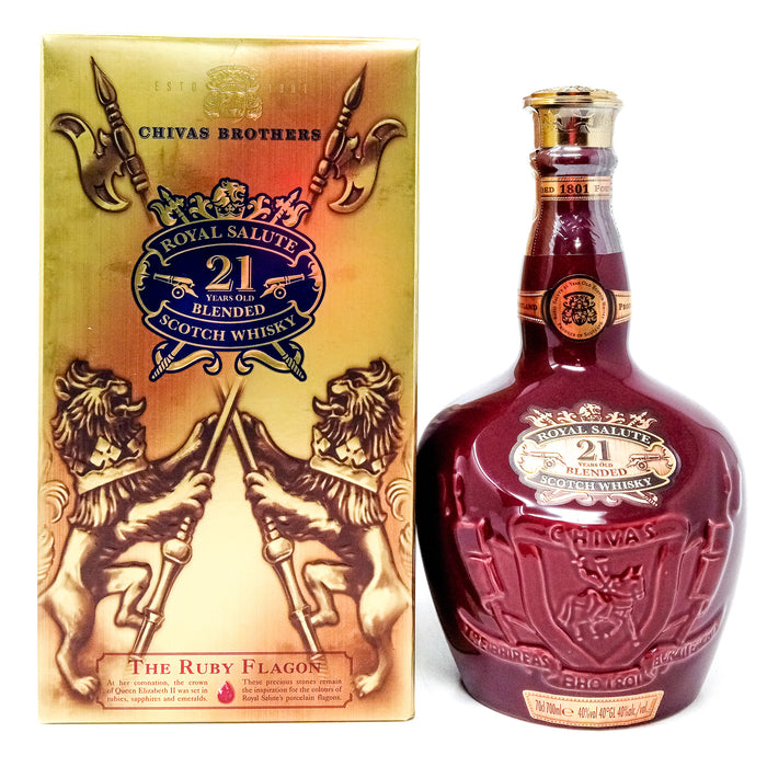 Royal Salute 21 Year Old Ruby Flagon Blended Scotch Whisky, 70cl, 40% ABV