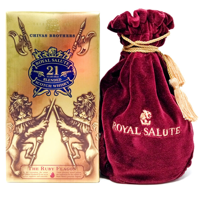 Royal Salute 21 Year Old Ruby Flagon Blended Scotch Whisky, 70cl, 40% ABV