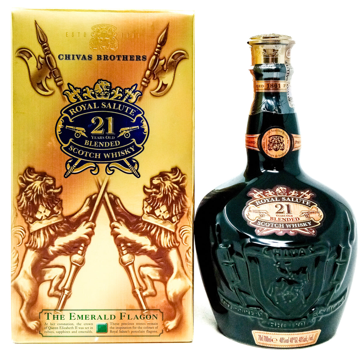 Royal Salute 21 Year Old Emerald Flagon Blended Scotch Whisky