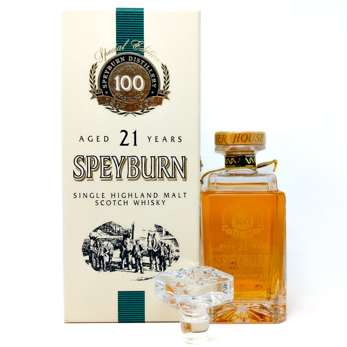 Speyburn 21 Year Old Centenary Decanter 1997 Single Malt Scotch Whisky, 70cl, 40% ABV