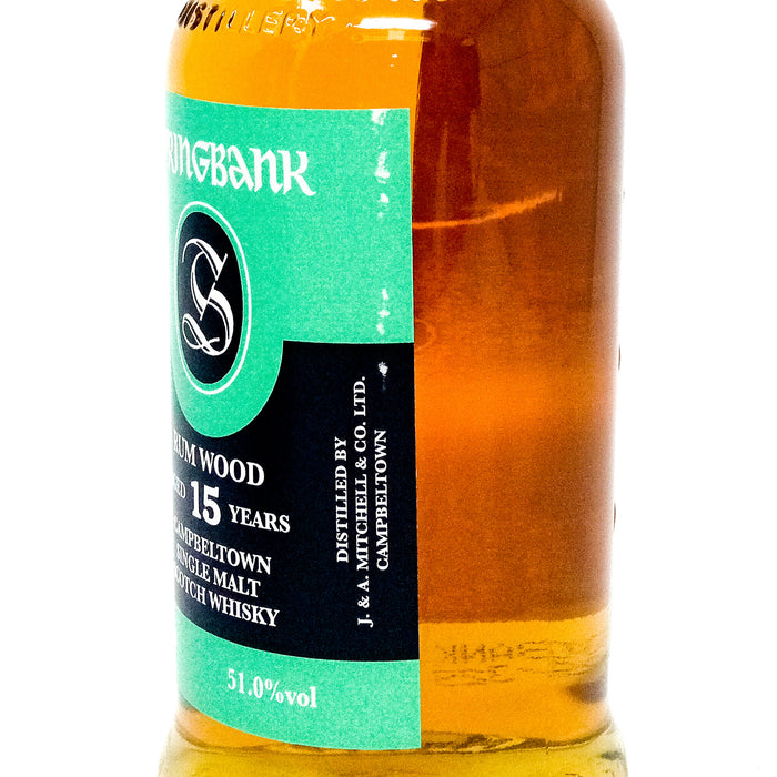 Springbank 2003 15 Year Old Rum Wood Finish Single Malt Scotch Whisky, 70cl, 51.0% ABV