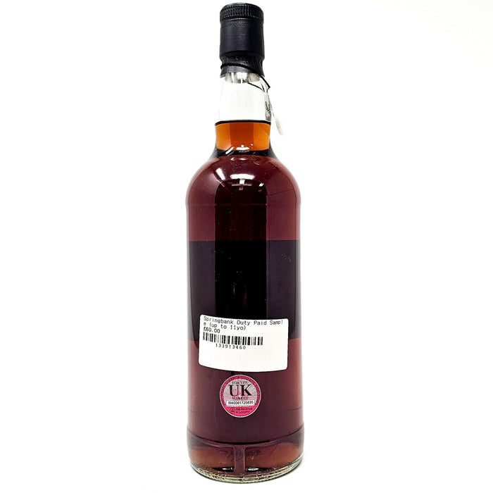 Springbank 2013 9 Year Old Fresh Sherry Cask Duty Paid Sample Single Malt Scotch Whisky, 70cl, 59.1% ABV.