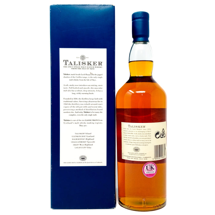 Talisker 10 Year Old Single Malt Scotch Whisky, 1L, 45.8% ABV