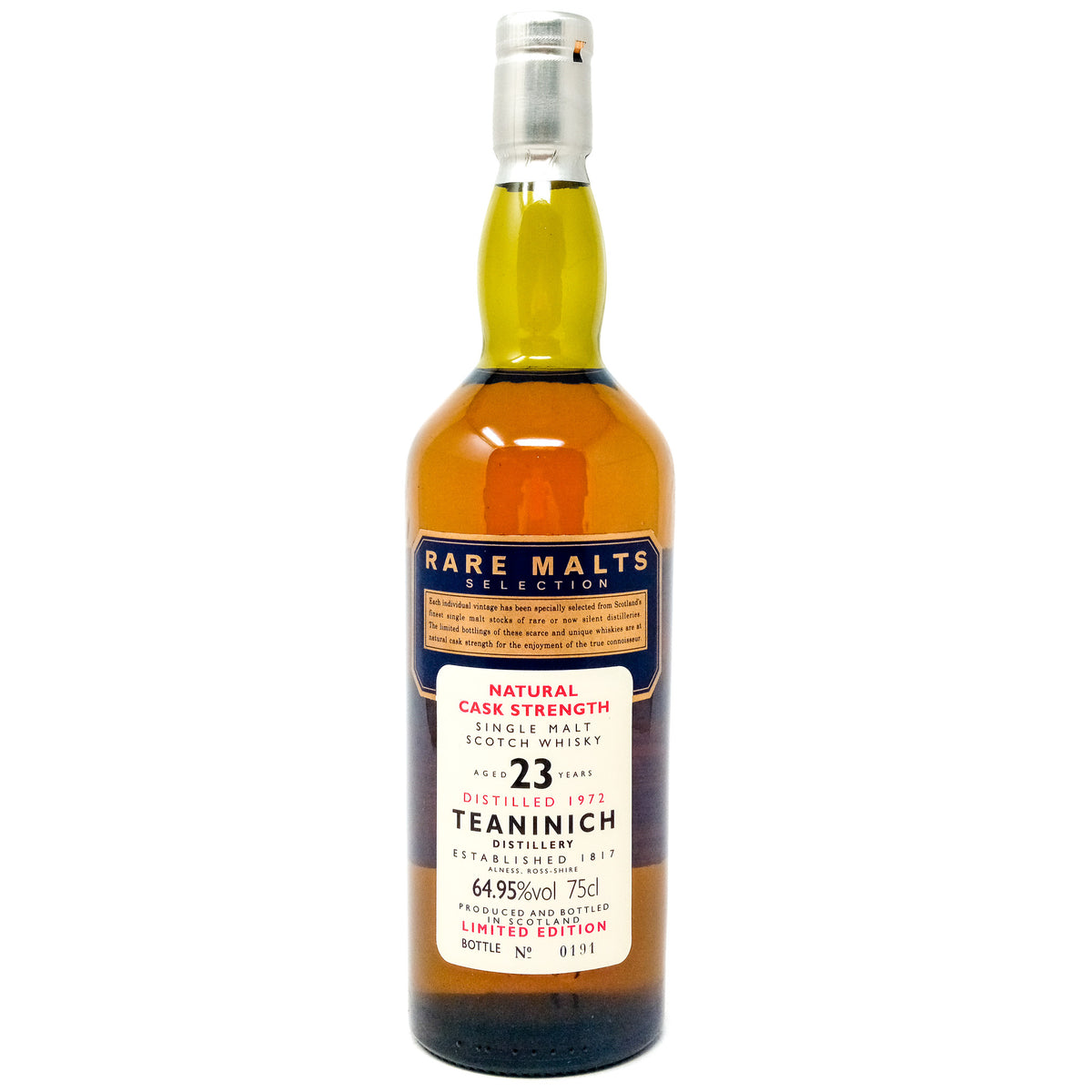 Teaninich 1972 23 Year Old Rare Malts Single Malt Scotch Whisky, 75cl,