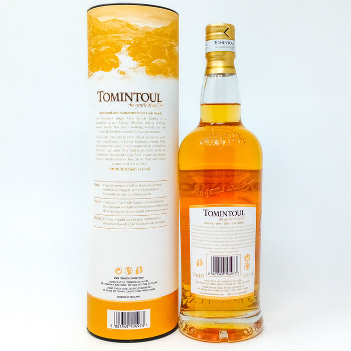 Tomintoul 2004 16 Year Old Single Malt Scotch Whisky, 70cl, 40% ABV