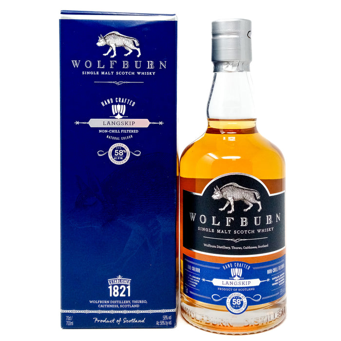 Wolfburn Langskip Single Malt Scotch Whisky, 70cl, 58% ABV