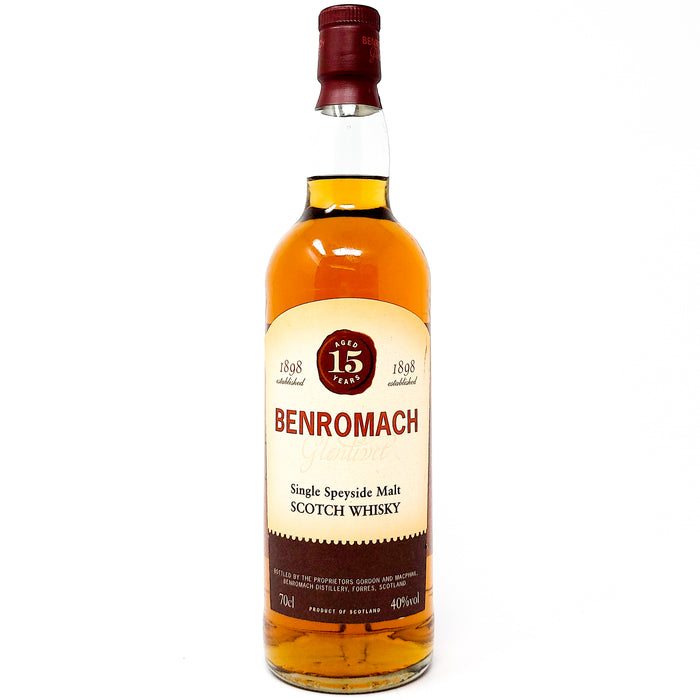 Benromach 15 Year Old Single Malt Scotch Whisky, 70cl, 40% ABV (7051727667263)