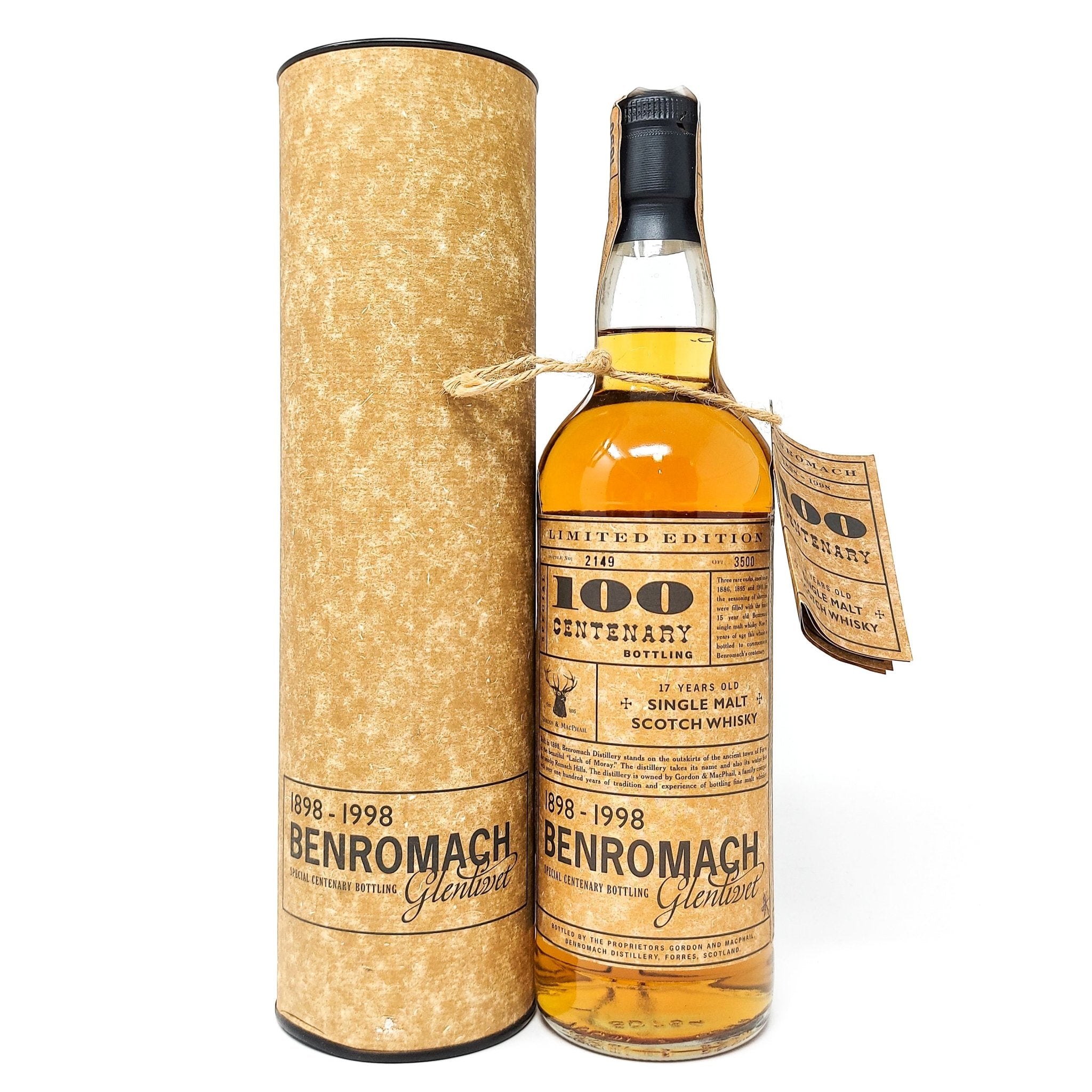 Benromach 17 Year Old Centenary Bottling in Tennessee, Benromach 17-Year-Old Centenary Bottling is a rare, limited-edition single malt Scotch whisky.