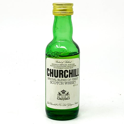 Churchill Special Blend of Finest Scotch Whisky, Miniature, 5cl, 40% ABV - Old and Rare Whisky (4924235546687)