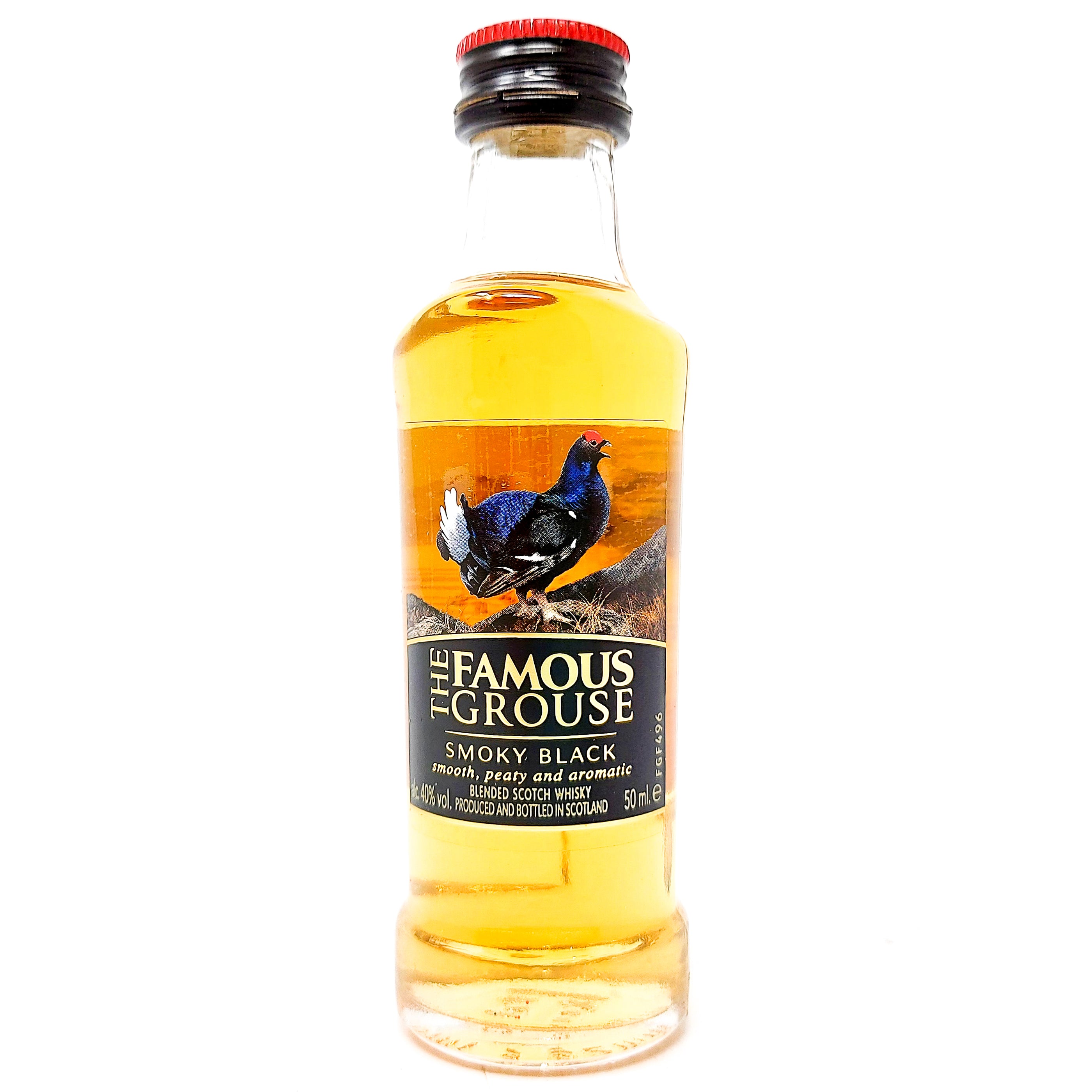 Famous Grouse Smoky Black Blended Scotch Whisky Miniature 5cl 40 A — Old And Rare Whisky 