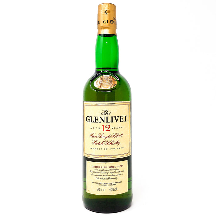 Glenlivet 12 Year Old Single Malt Scotch Whisky, 70cl, 40% ABV