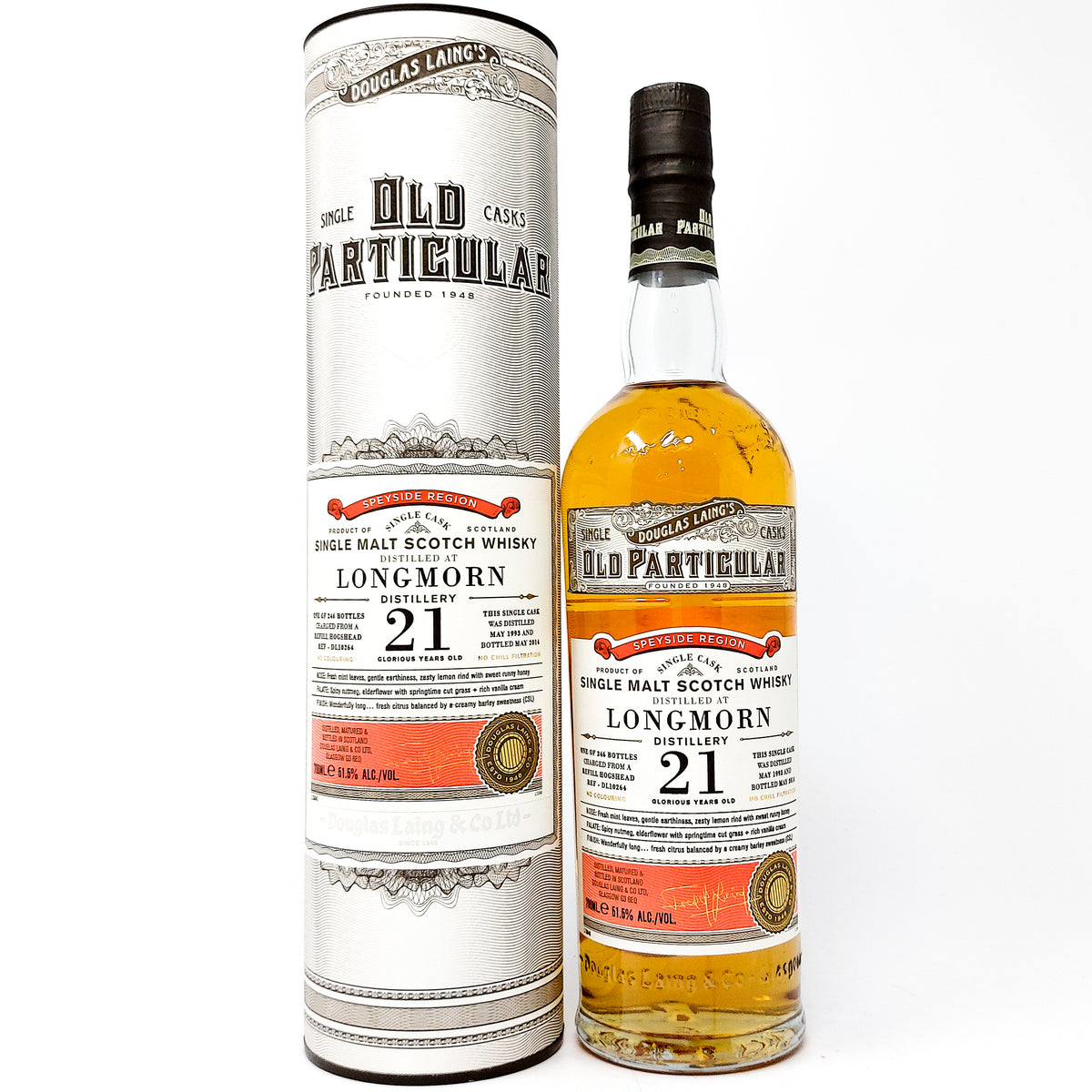 Longmorn 1993 21 Year Old Douglas Laing Old Particular Single Malt